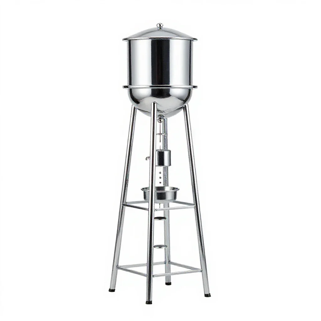 Water tower model isolated on a white background