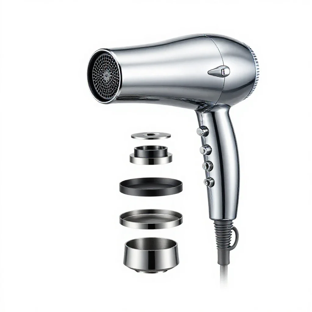 Hair dryer isolated on a white background