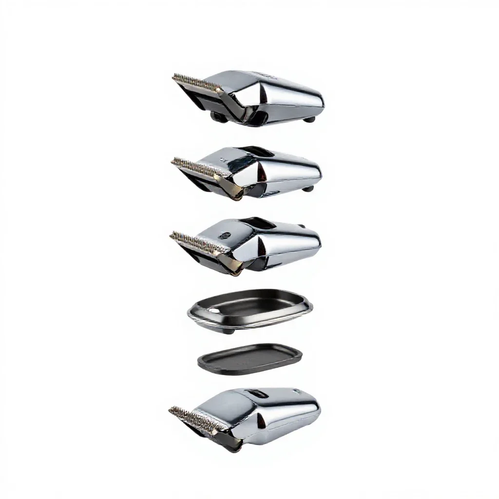 Set of hair clippers isolated on a white background