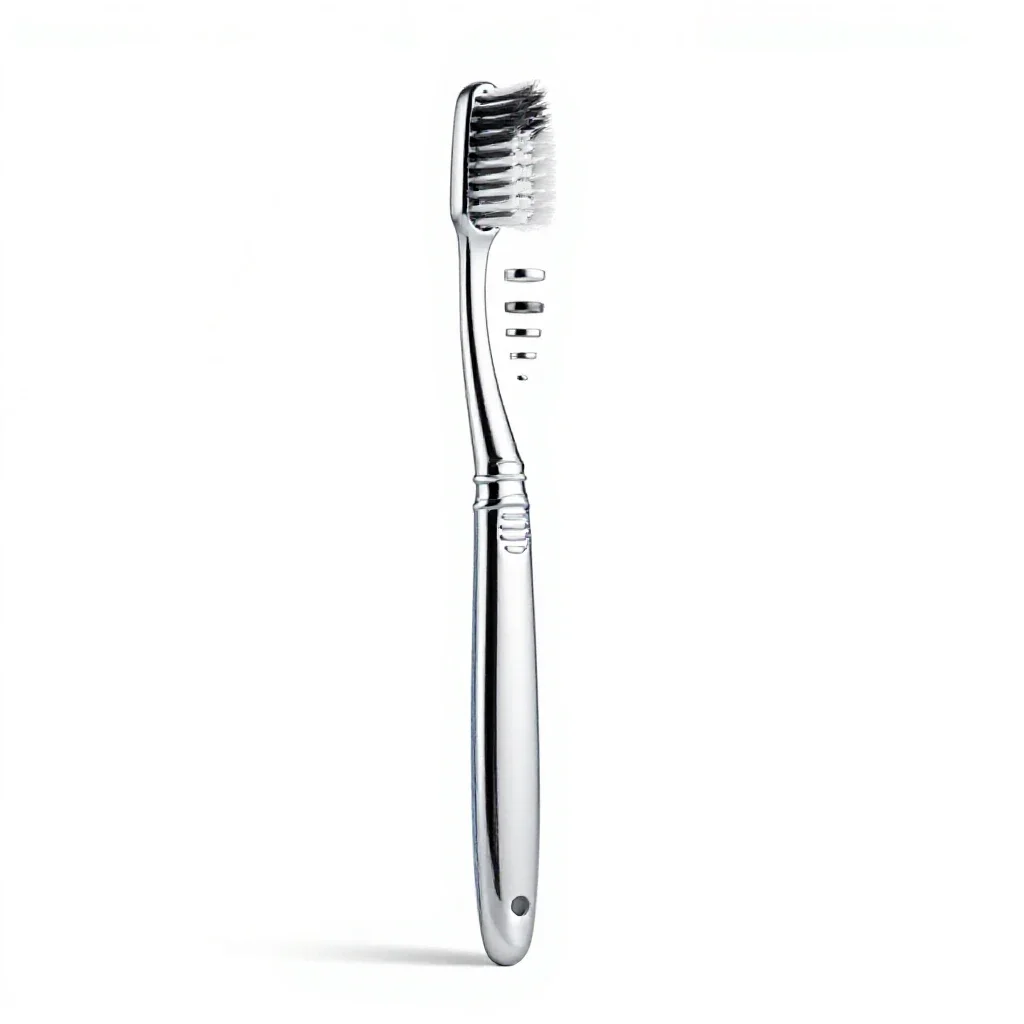 Toothbrush in a holder isolated on a white background