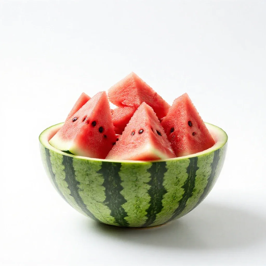 Watermelon agua fresca isolated on a white background