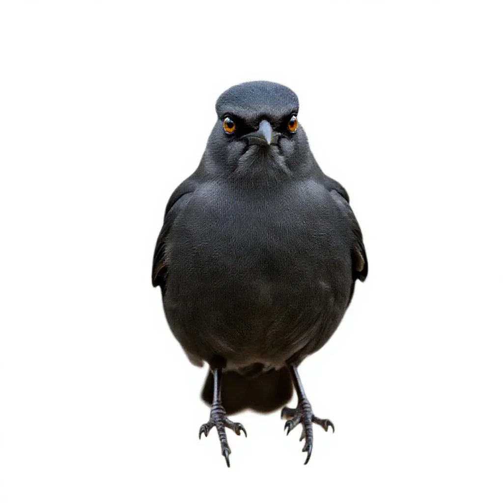 Kingbird isolated on a white background