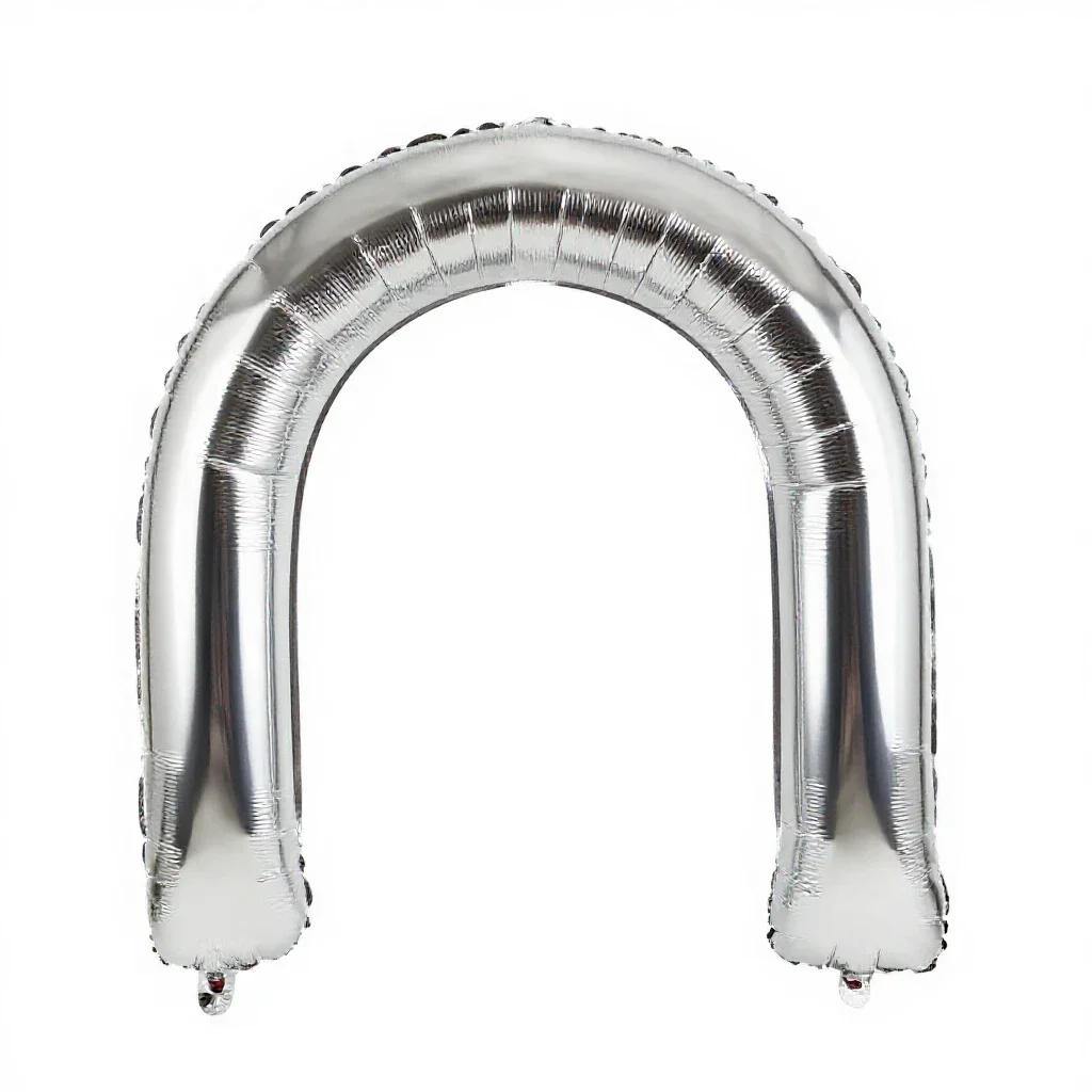 Balloon arch segment isolated on a white background