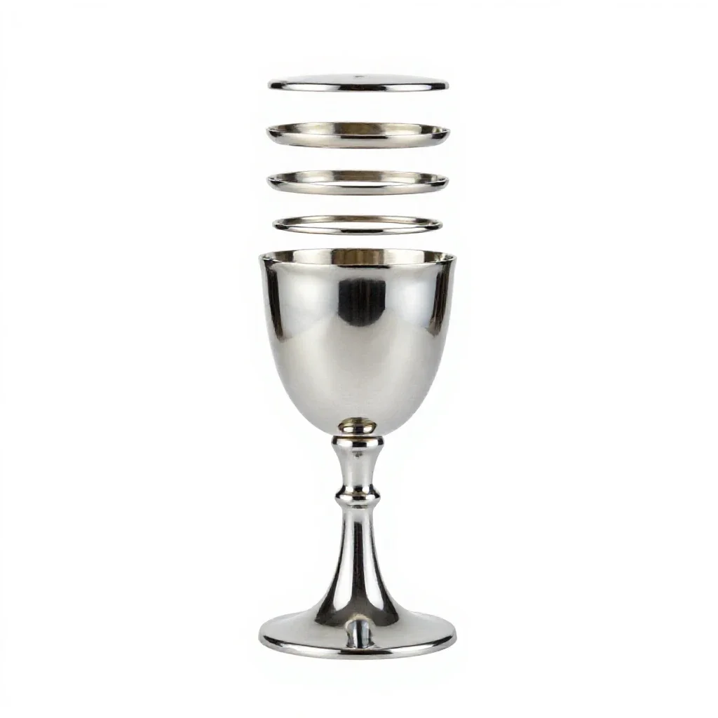 Kiddush cup isolated on a white background