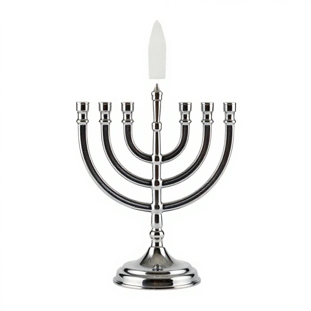 Menorah isolated on a white background
