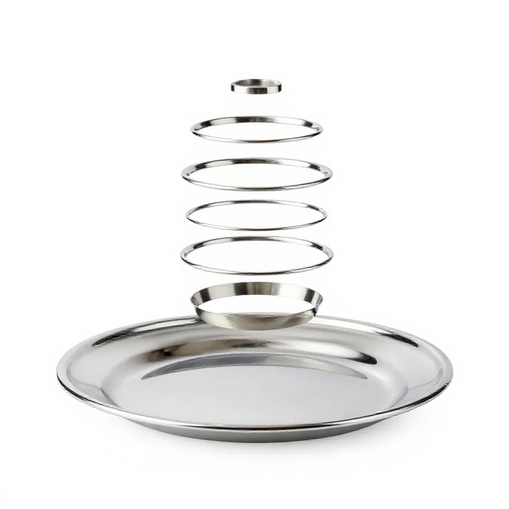 Seder plate isolated on a white background