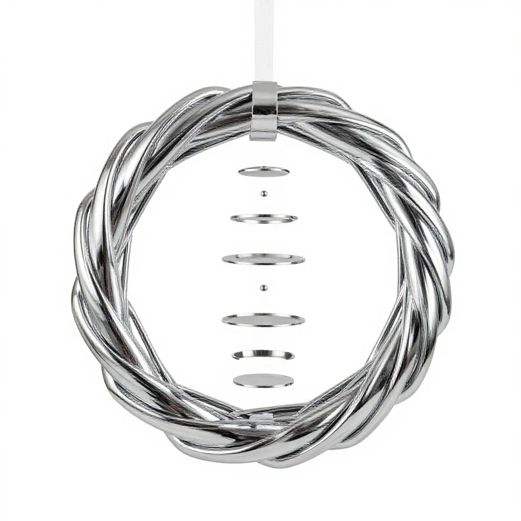 Advent wreath isolated on a white background