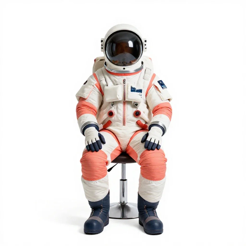 Cryosleep technician isolated on a white background