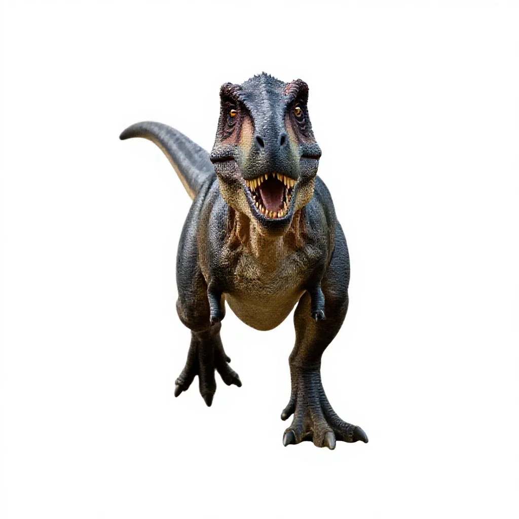 Deinonychus isolated on a white background