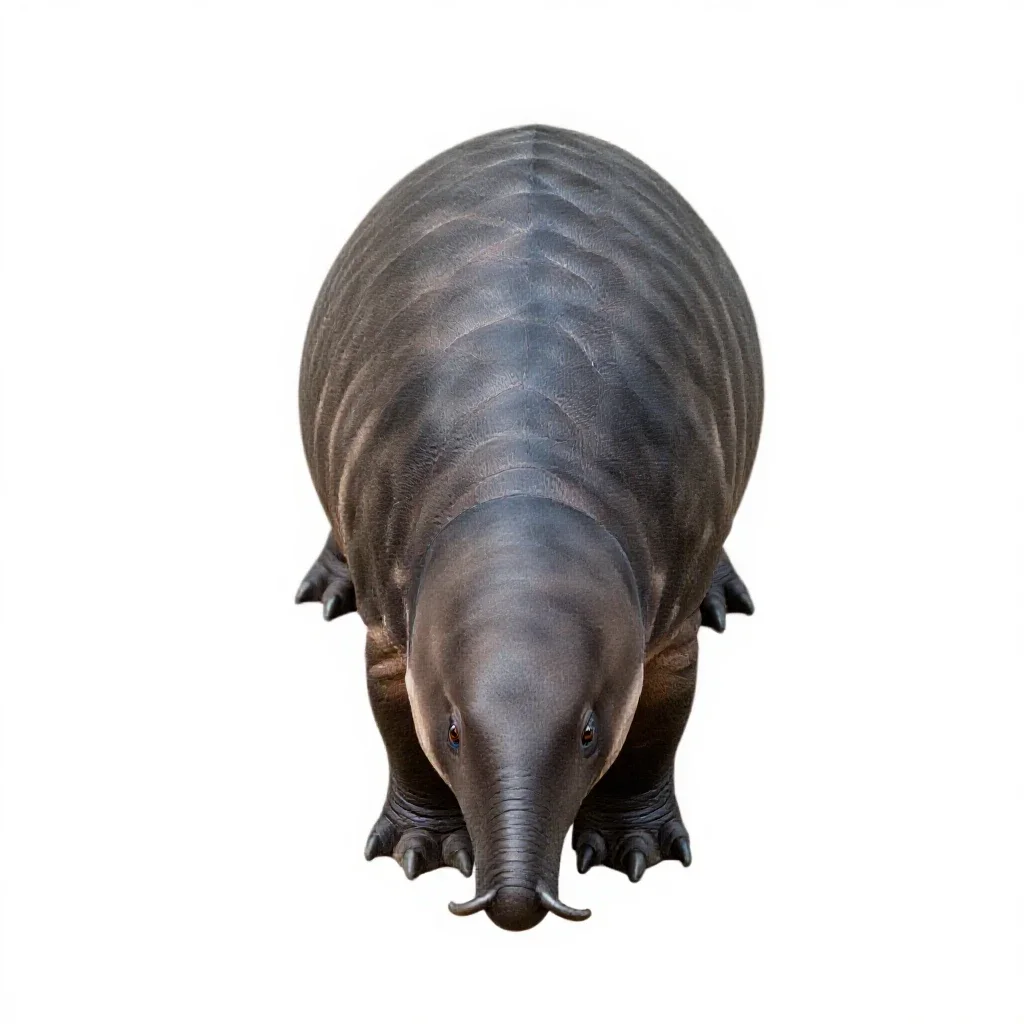 Glyptodon isolated on a white background