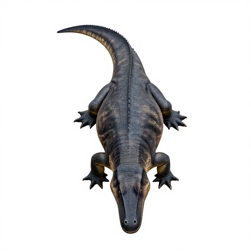 Mosasaurus isolated on a white background