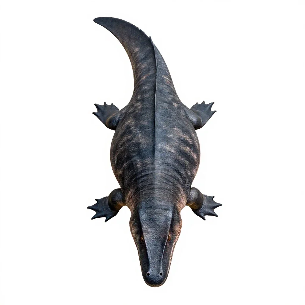 Plesiosaur isolated on a white background