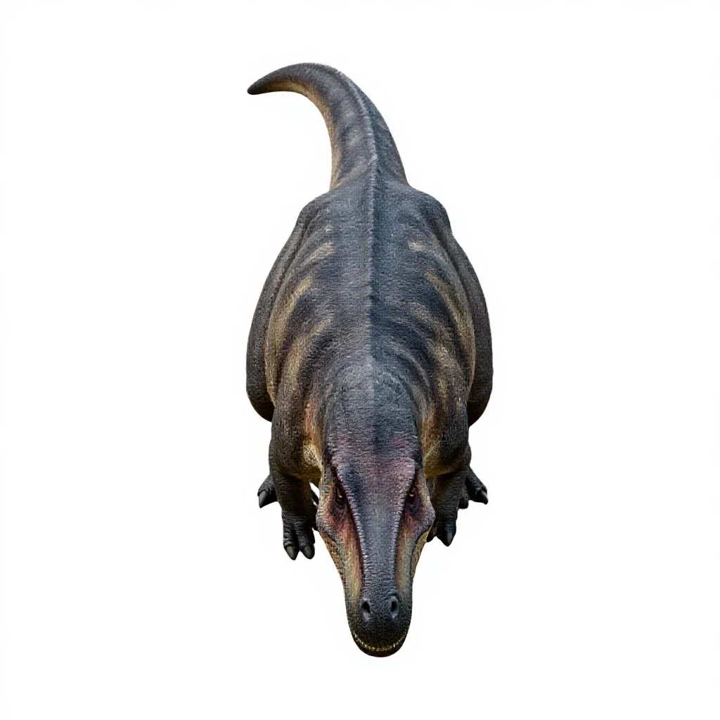 Therizinosaurus isolated on a white background