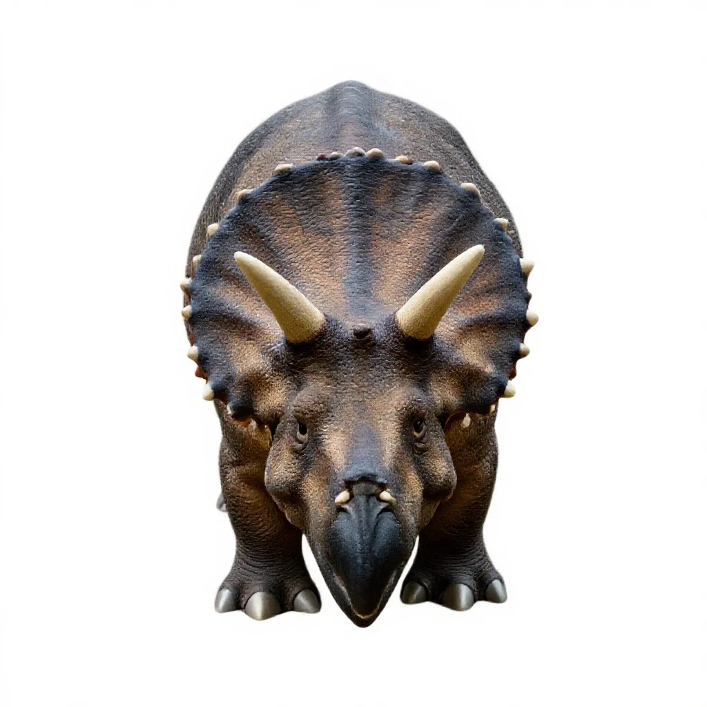 Triceratops isolated on a white background