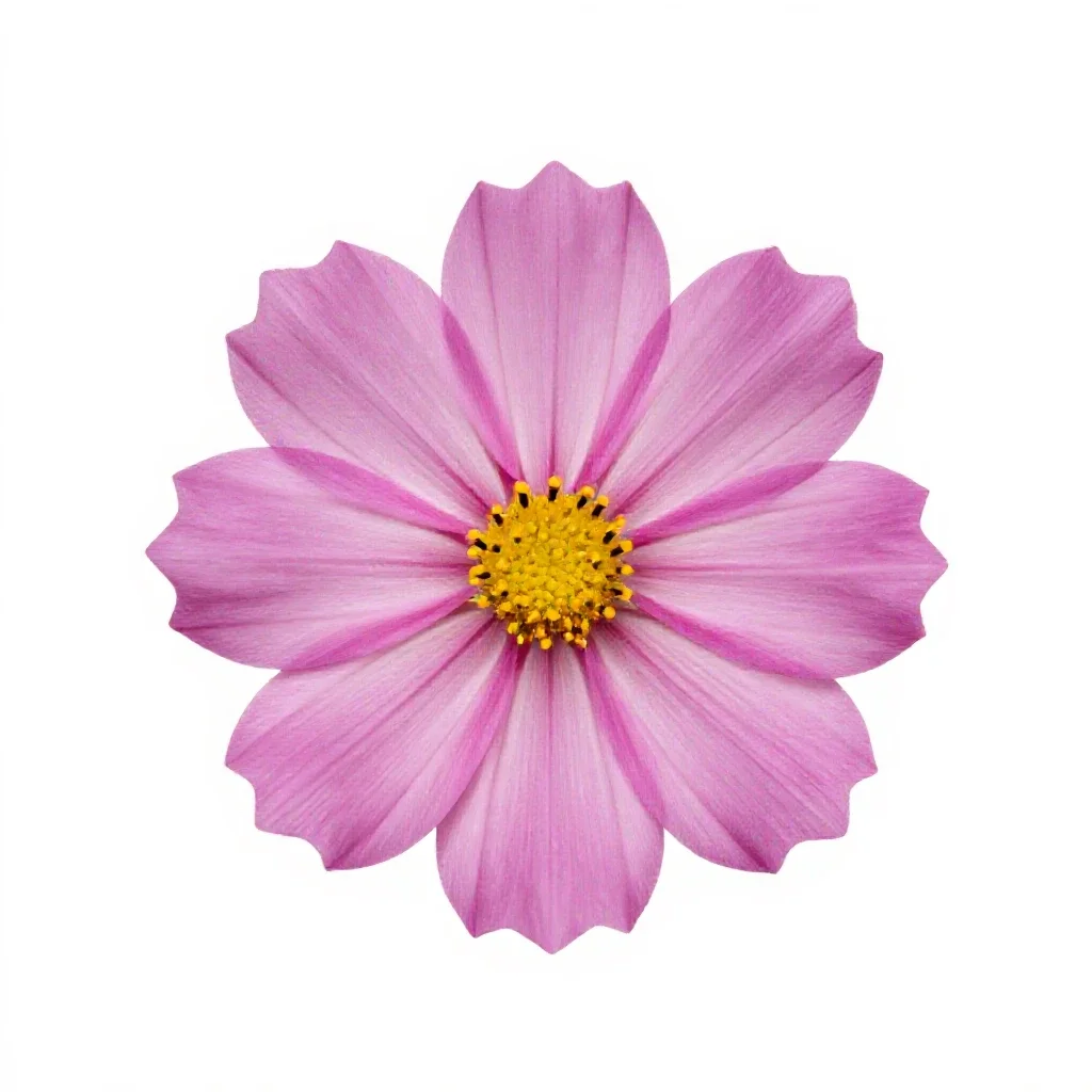 Cosmos flower isolated on a white background