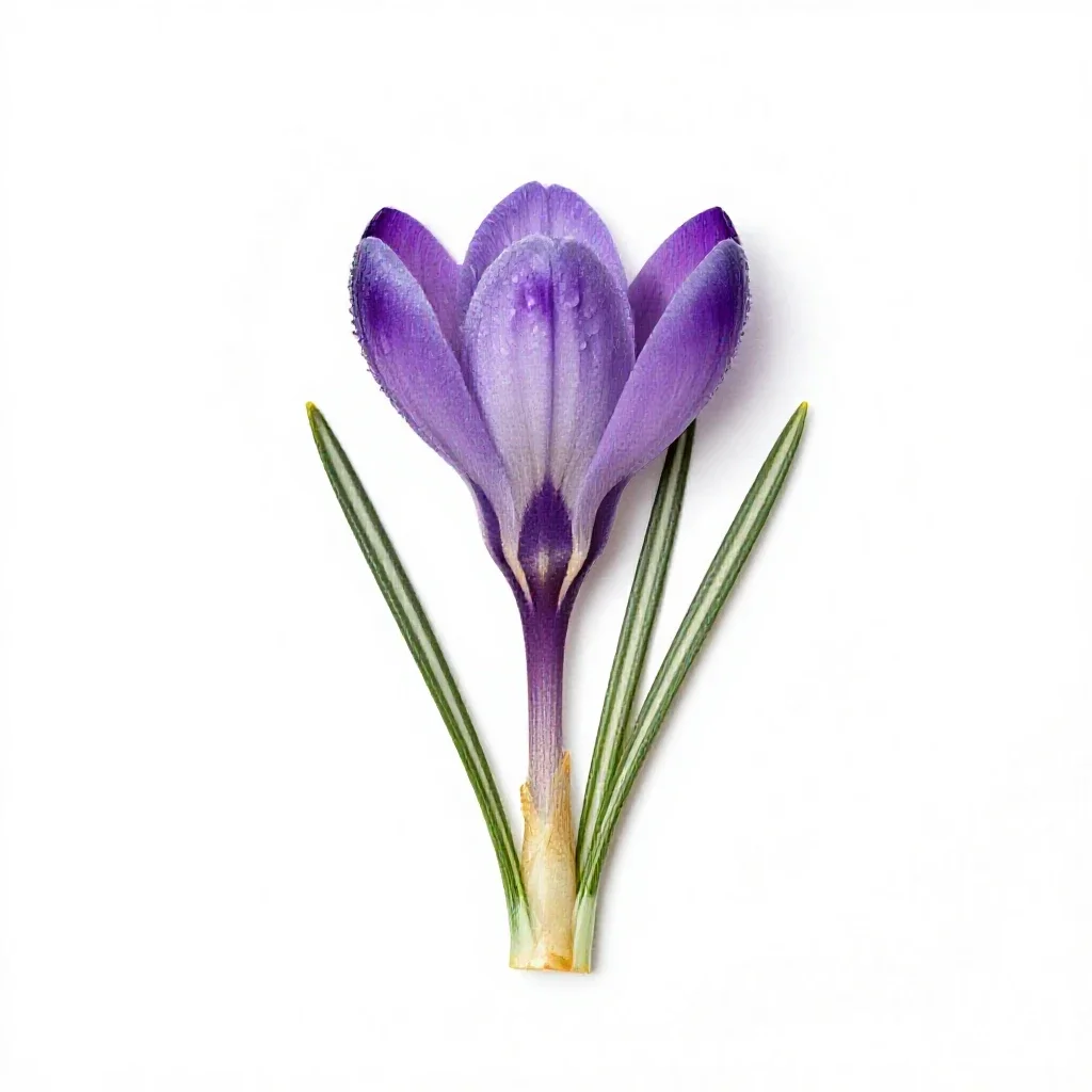 Crocus isolated on a white background