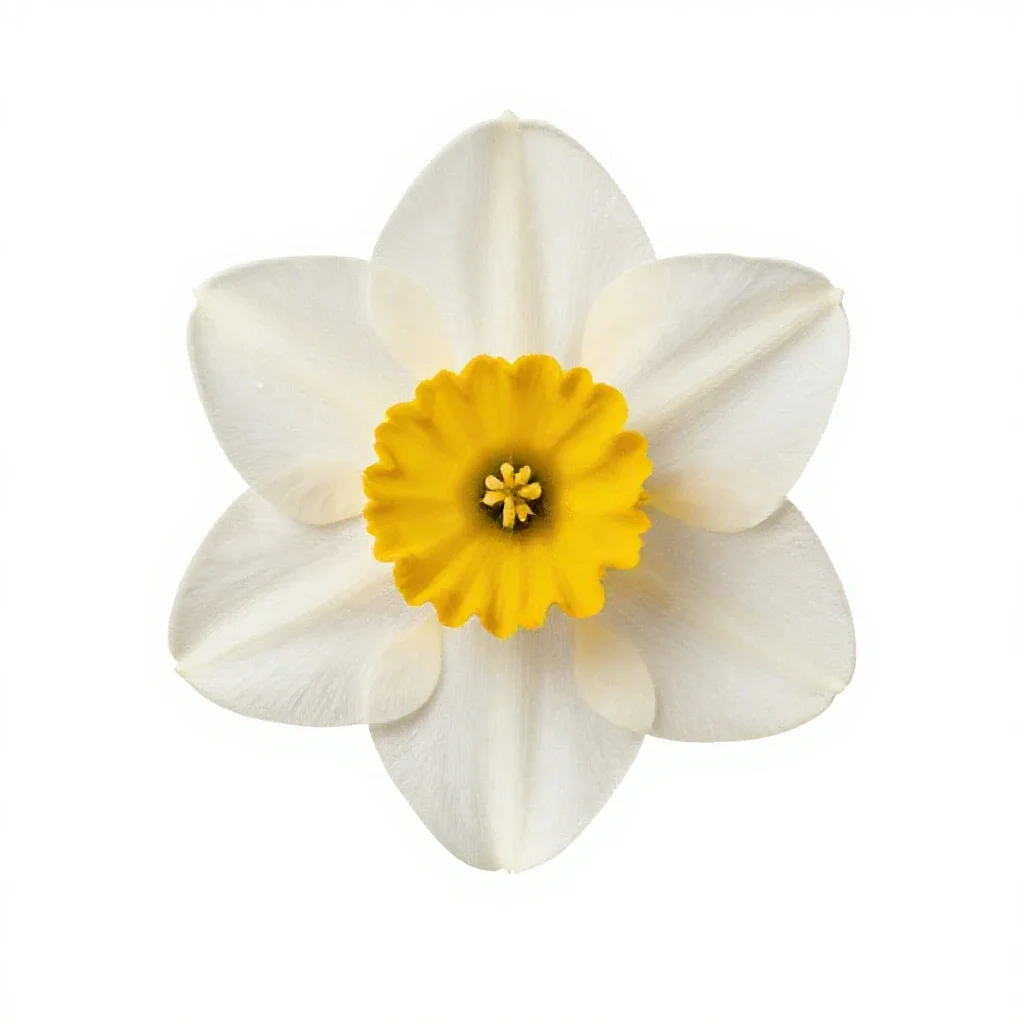 Daffodil isolated on a white background