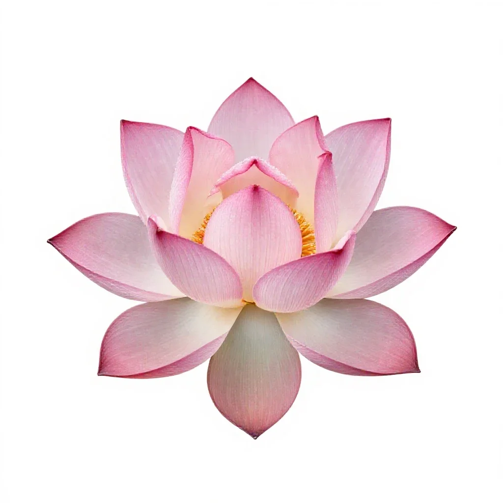 Lotus flower isolated on a white background