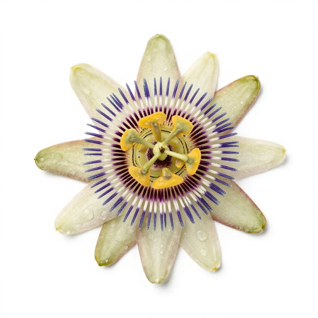 Passionflower isolated on a white background