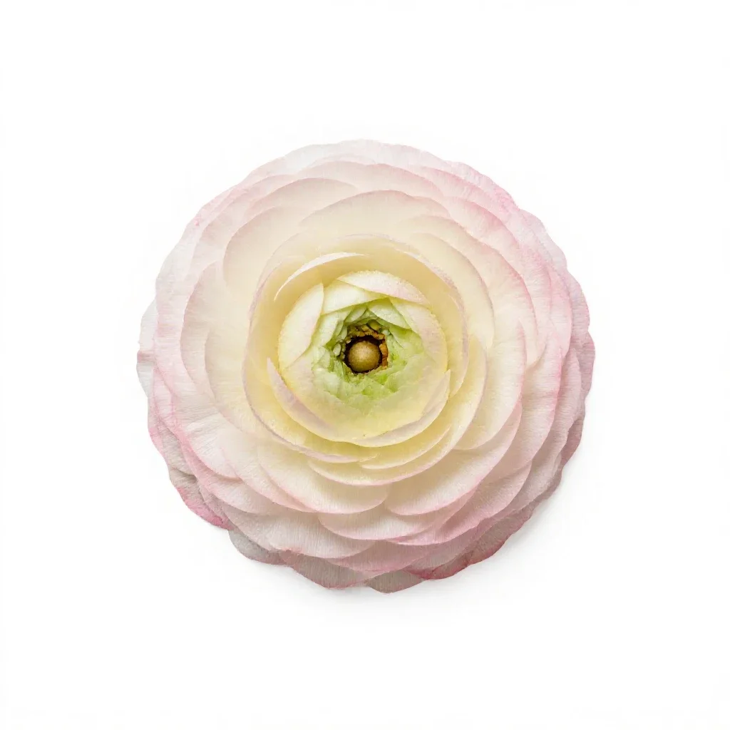 Ranunculus isolated on a white background