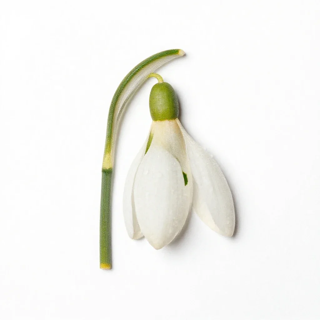 Snowdrop isolated on a white background