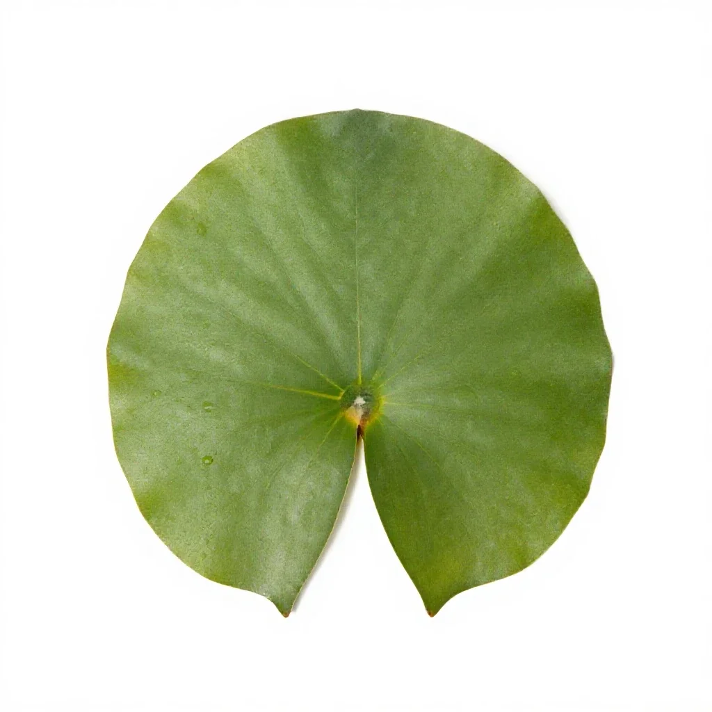 Water lily isolated on a white background