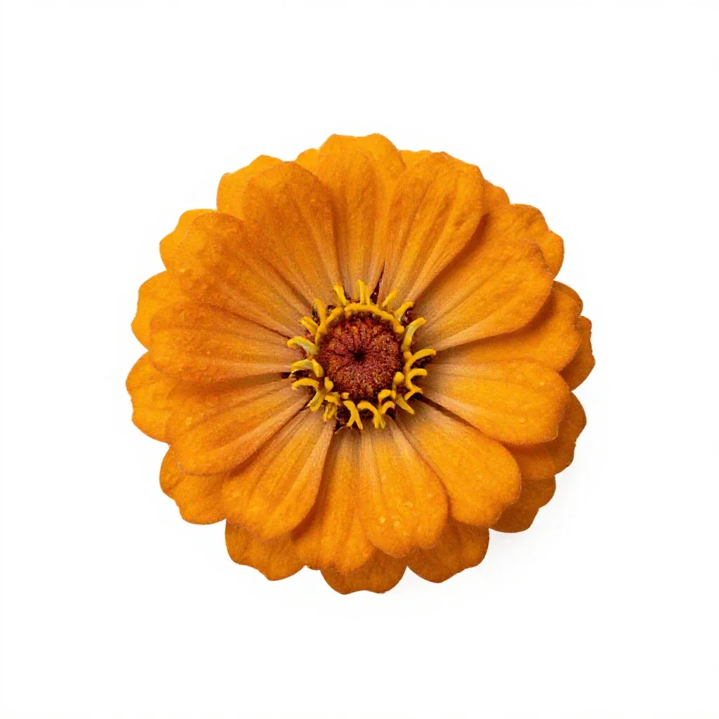 Zinnia isolated on a white background