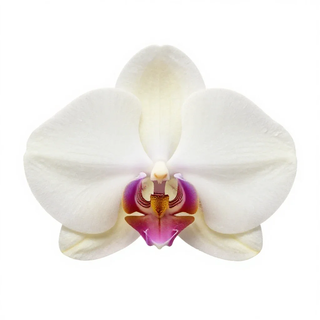 Orchid spray isolated on a white background