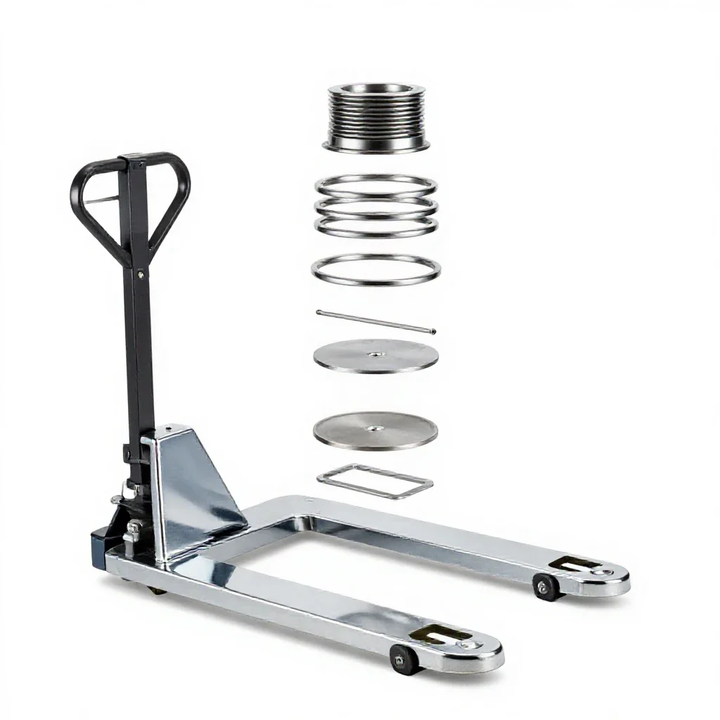 Pallet jack isolated on a white background