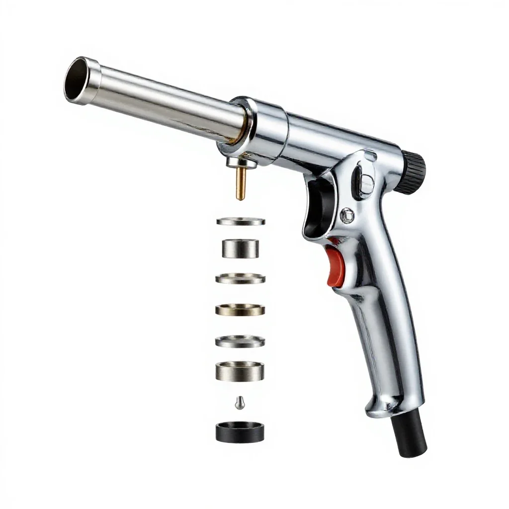 Plasma cutter torch isolated on a white background