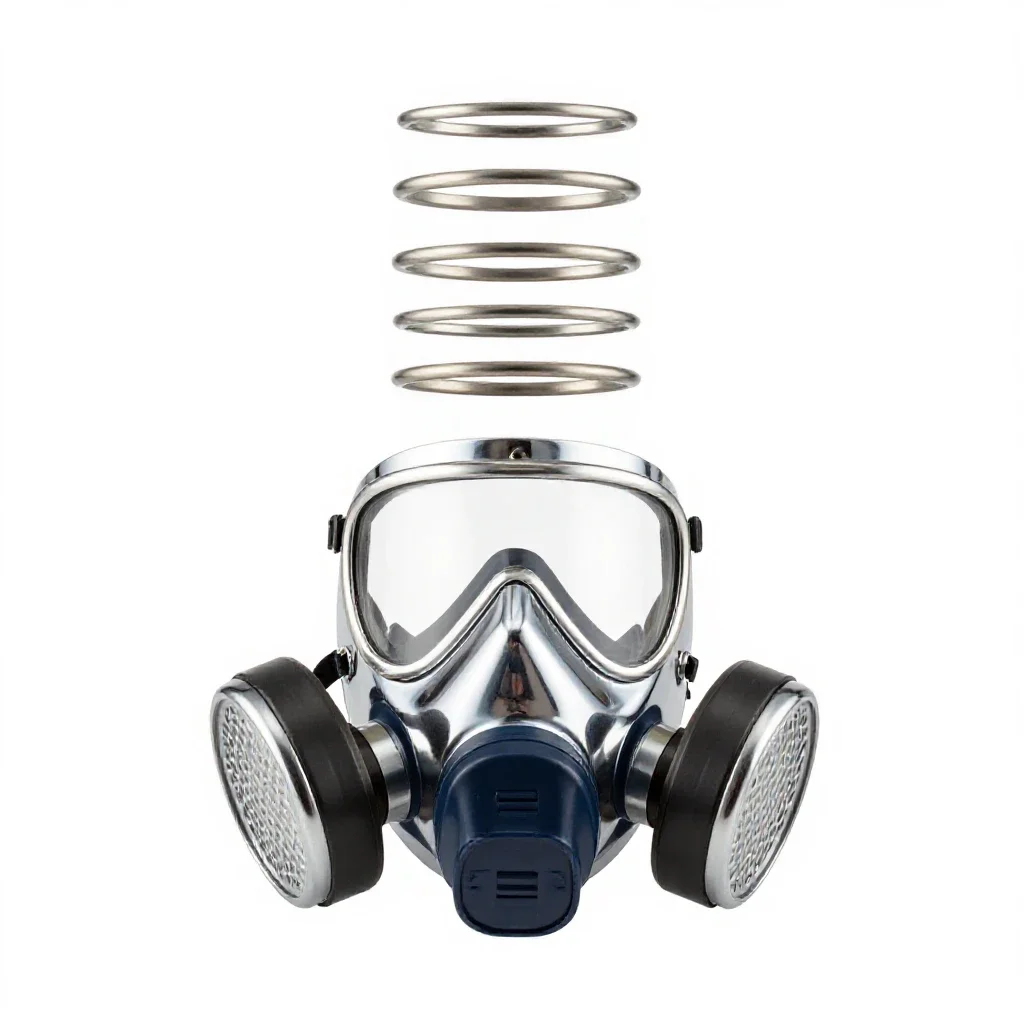 Respirator mask isolated on a white background