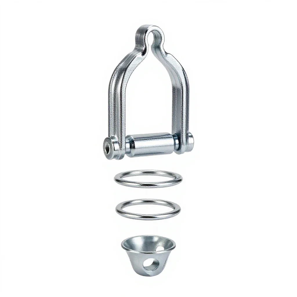 Scaffolding coupler isolated on a white background