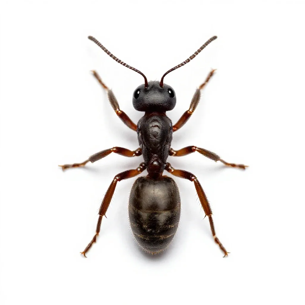 Bullet ant isolated on a white background