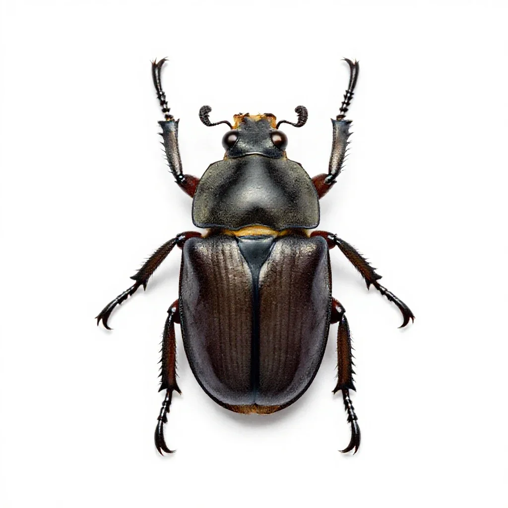 Jewel beetle isolated on a white background