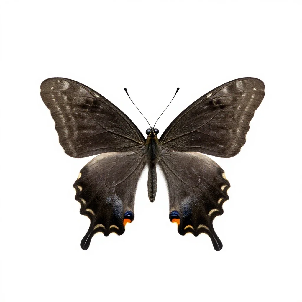 Swallowtail butterfly isolated on a white background