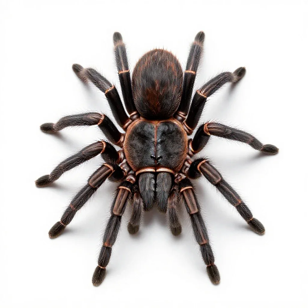 Tarantula isolated on a white background