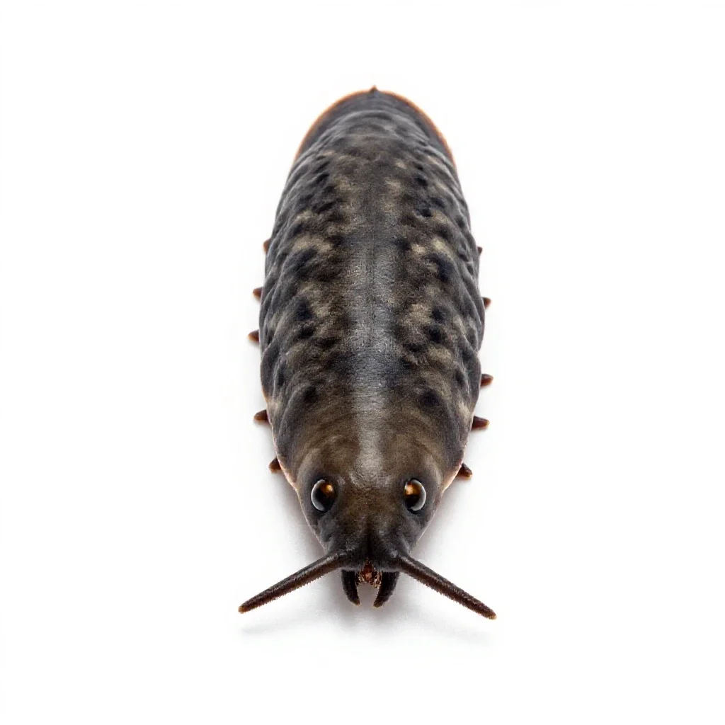 Woodlouse isolated on a white background