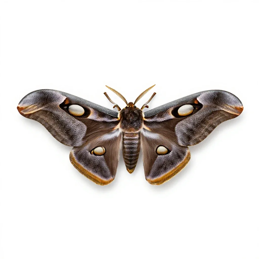 Atlas moth isolated on a white background