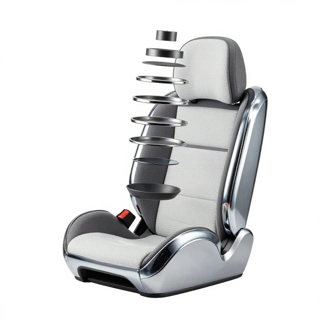 Car seat isolated on a white background