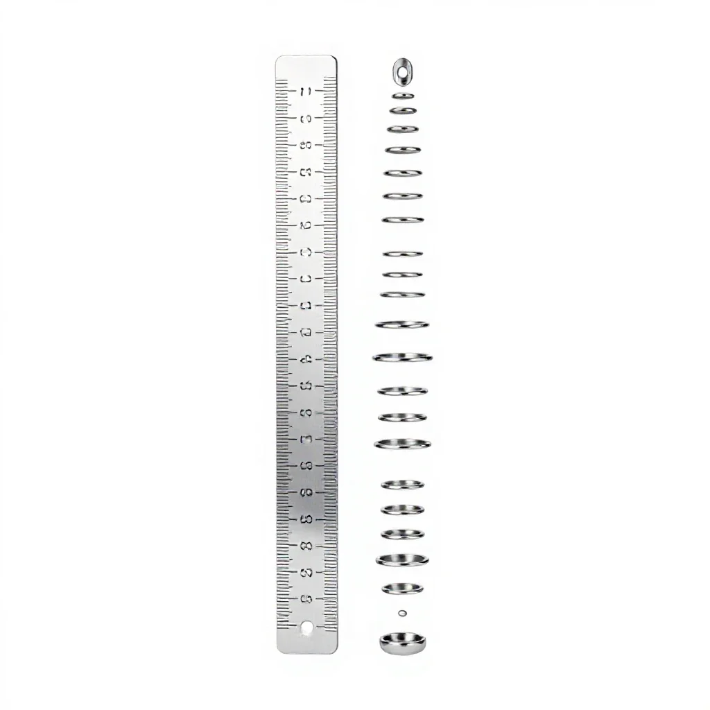Growth chart ruler isolated on a white background