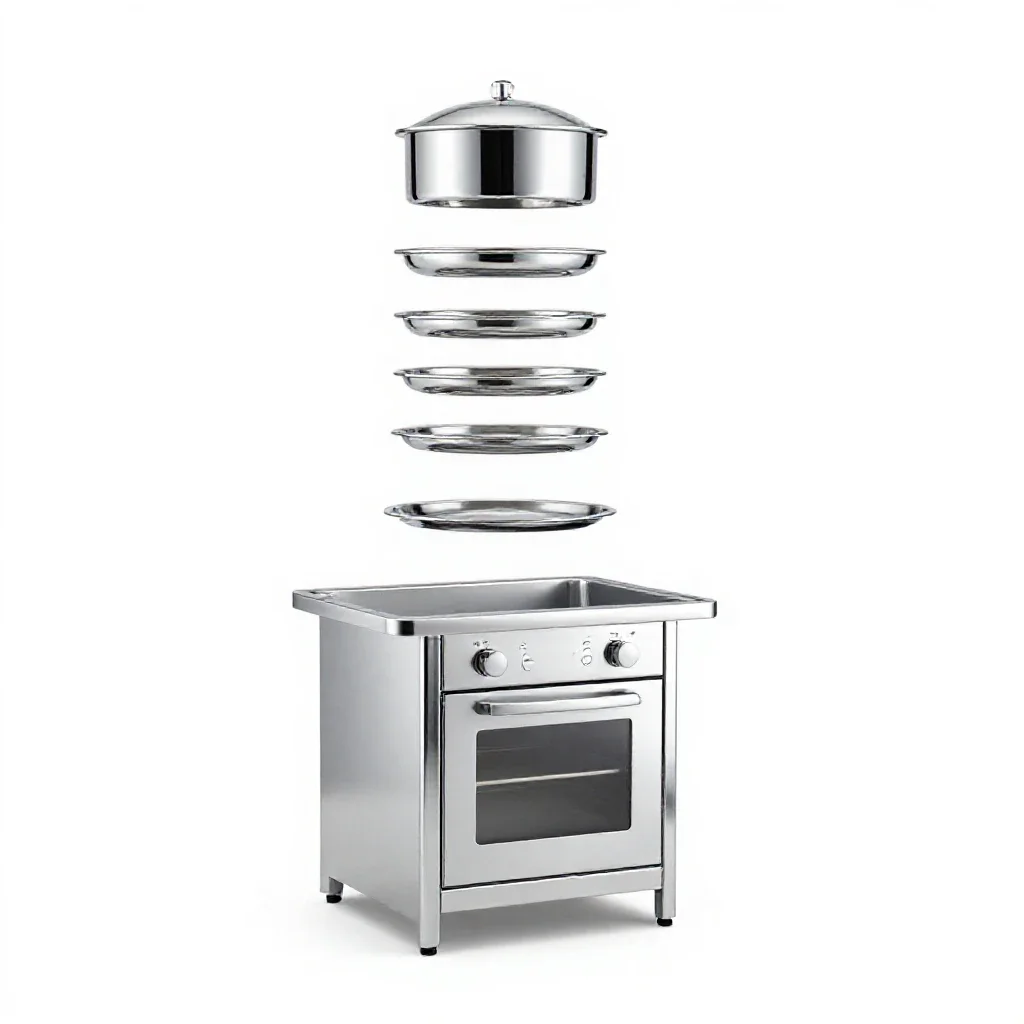 Play kitchen isolated on a white background