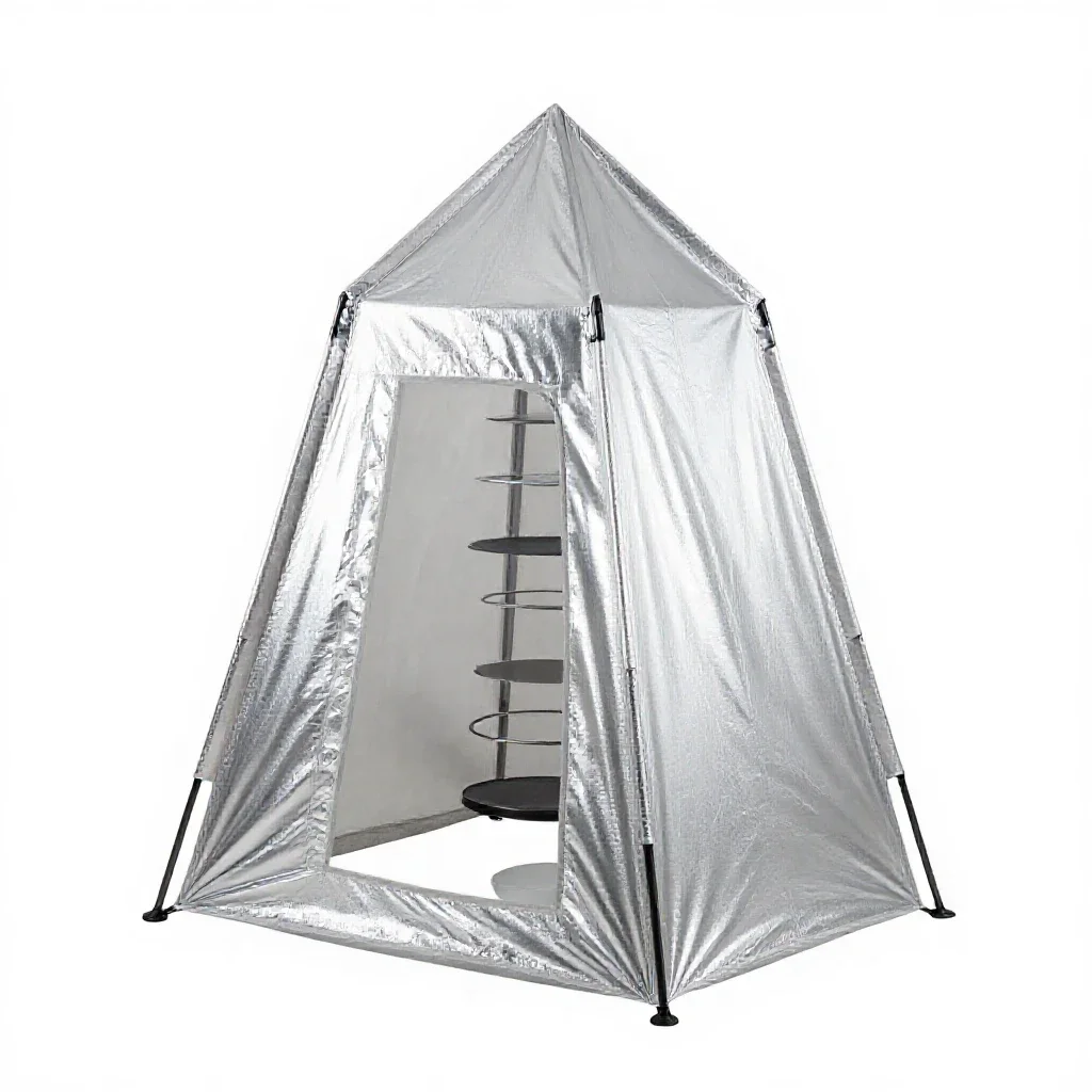 Reading tent isolated on a white background