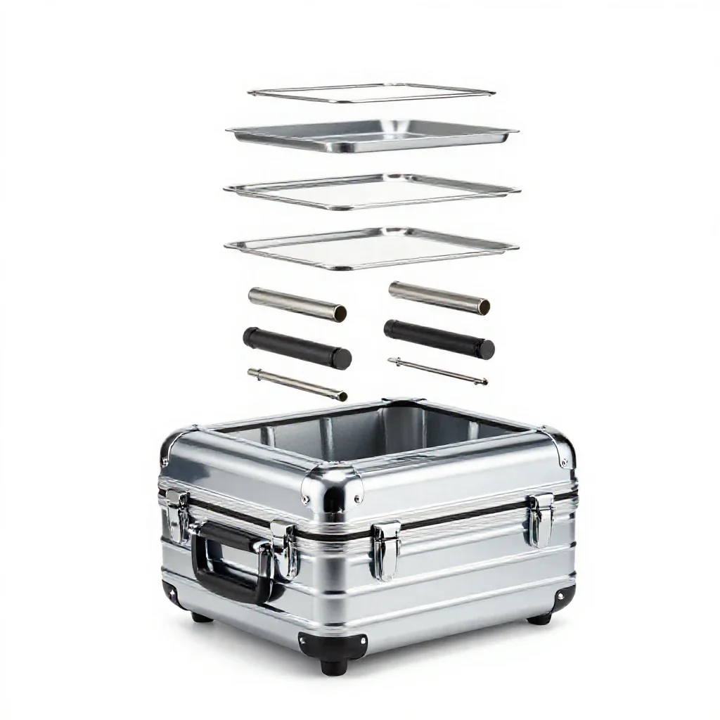 Travel crate isolated on a white background