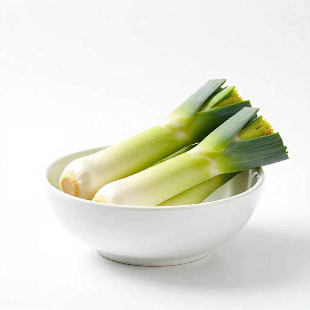 Leek isolated on a white background
