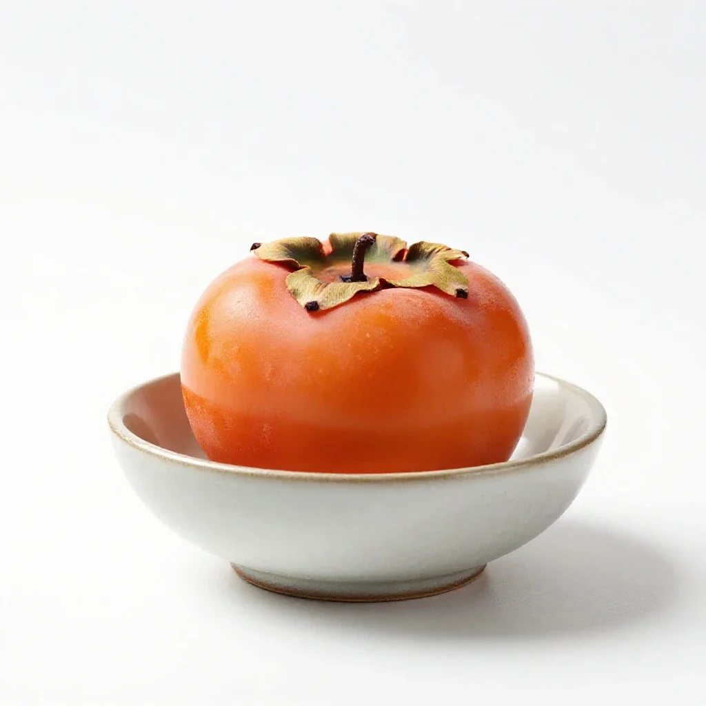 Persimmon isolated on a white background