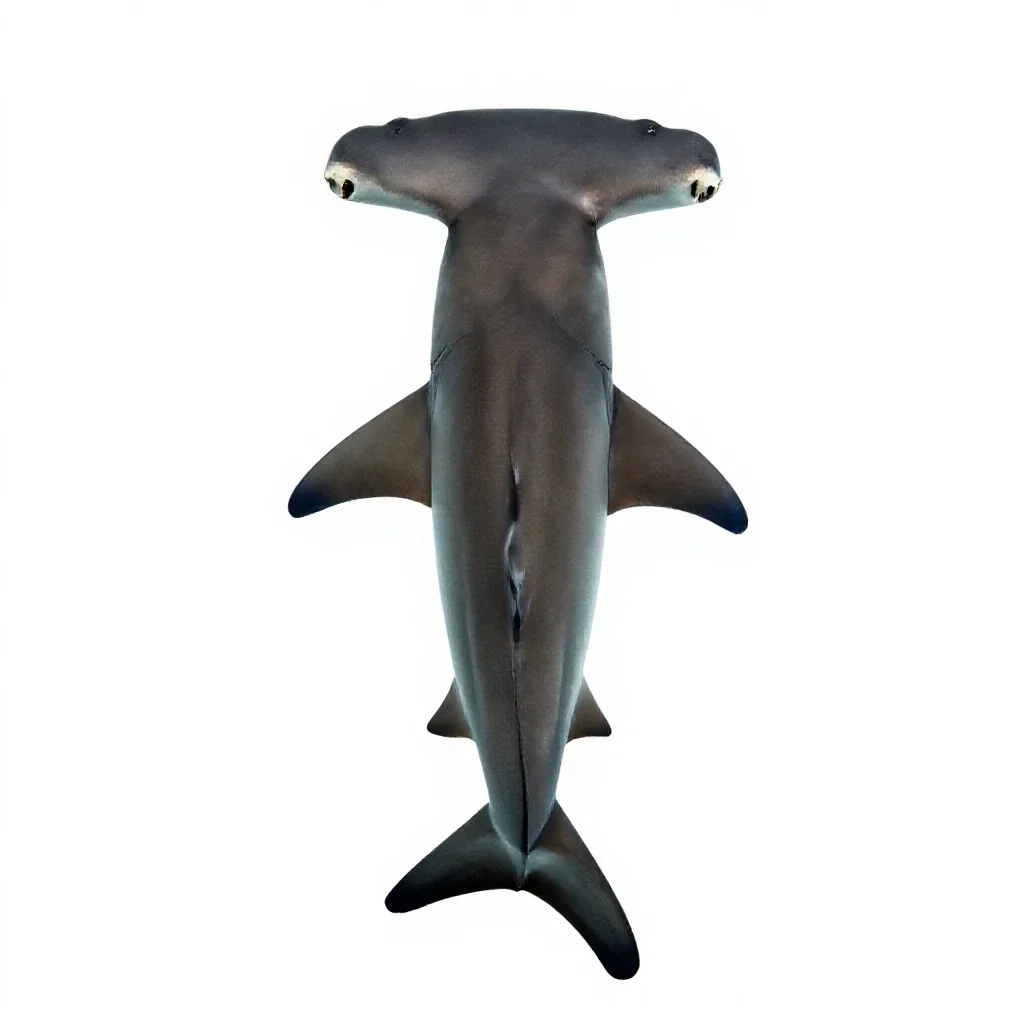 Hammerhead shark isolated on a white background