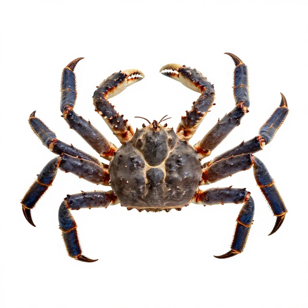 King crab isolated on a white background
