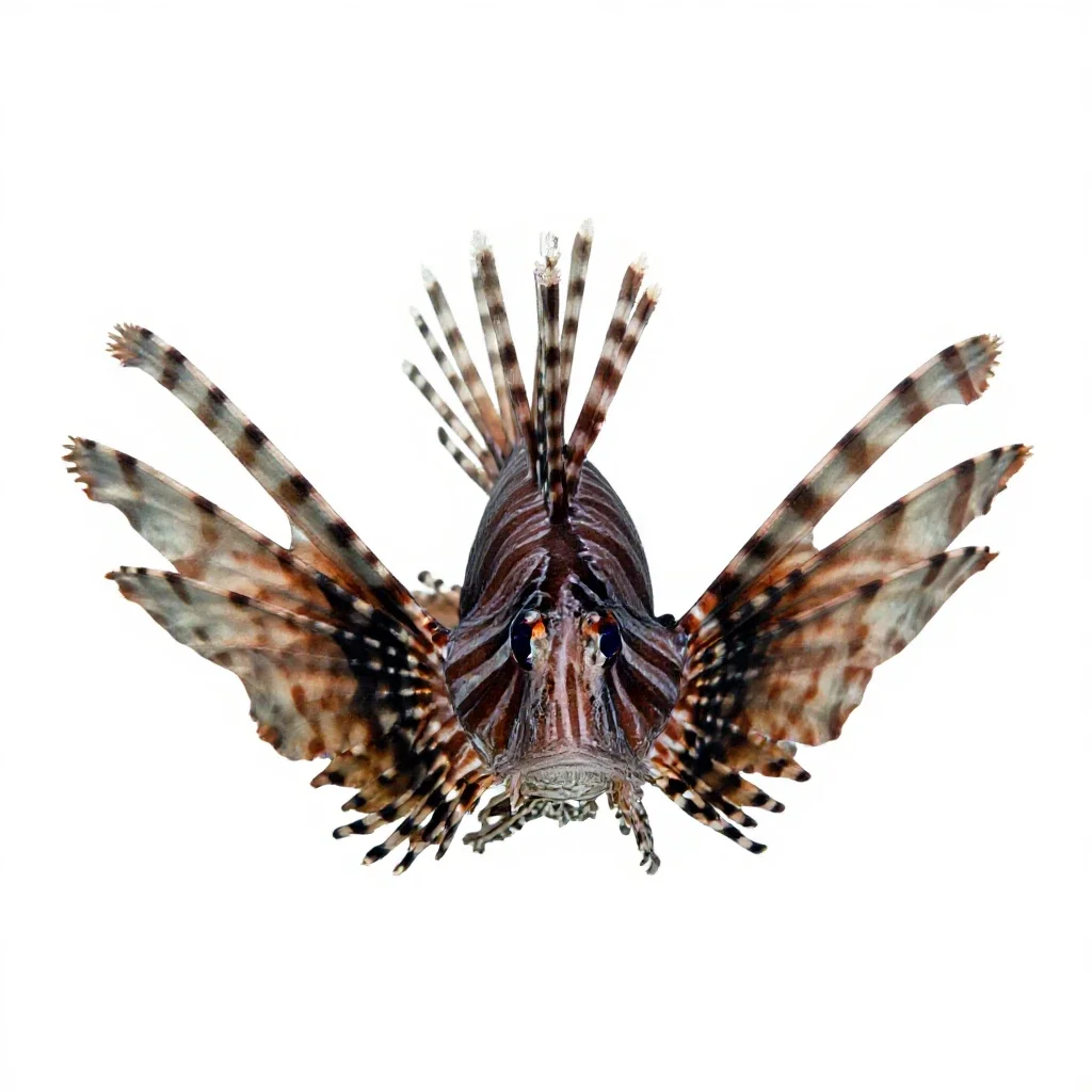 Lionfish isolated on a white background