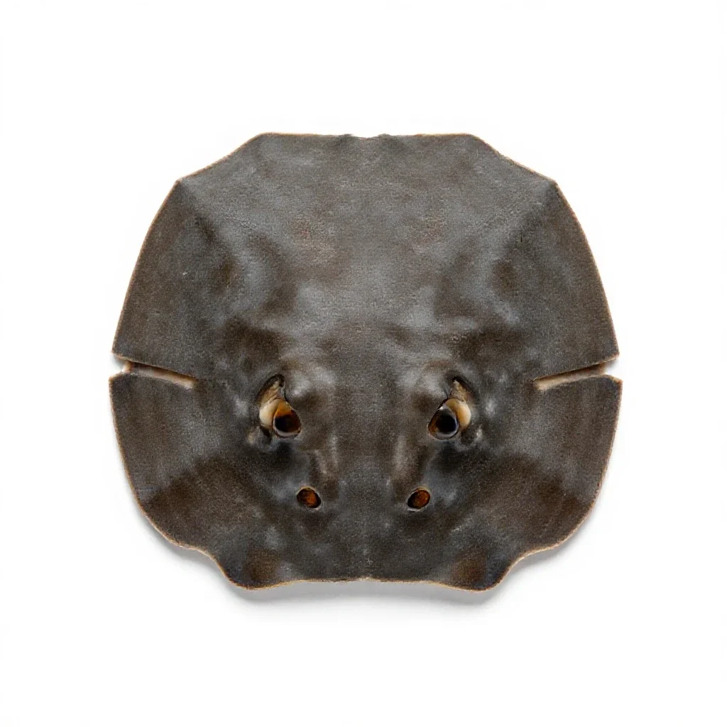 Sand dollar burrowing isolated on a white background