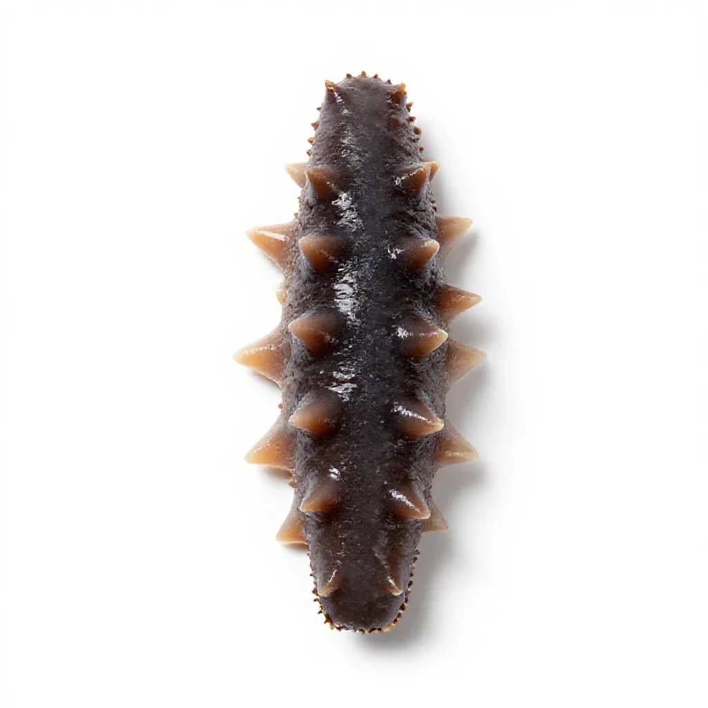 Sea cucumber isolated on a white background